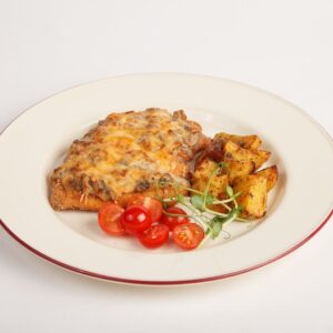 Отбивная курица с грибным соусом